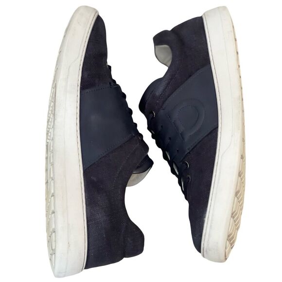 Salvatore Ferragamo Men's Blue Sneakers Size 12M Casual Lace-Up - Picture 9 of 15